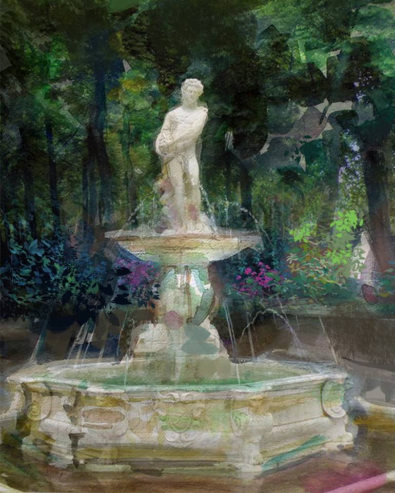 Apollo Fountain Painting by Aleksandar Stankovic Saatchi Art