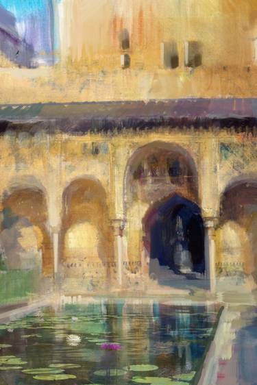 Original Impressionism Architecture Paintings by Aleksandar Stankovic