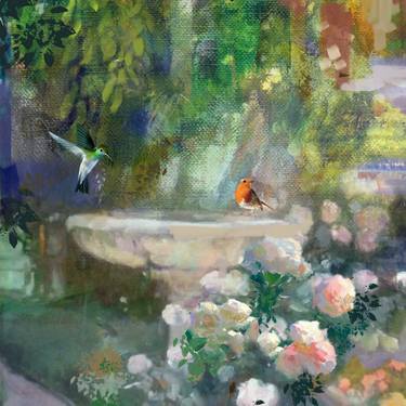 Original Impressionism Garden Paintings by Aleksandar Stankovic