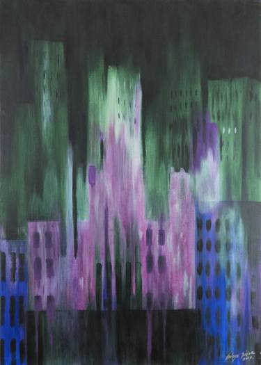 Print of Abstract Architecture Paintings by Gabor Banyai