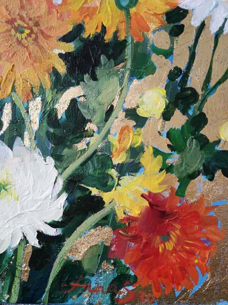 Original Fine Art Floral Painting by Anna Silabrama