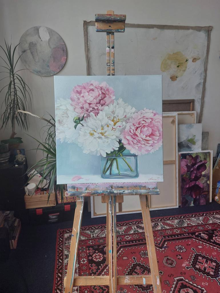 Original Floral Painting by Anna Silabrama