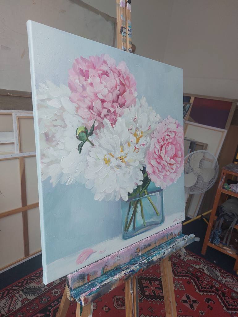 Original Fine Art Floral Painting by Anna Silabrama