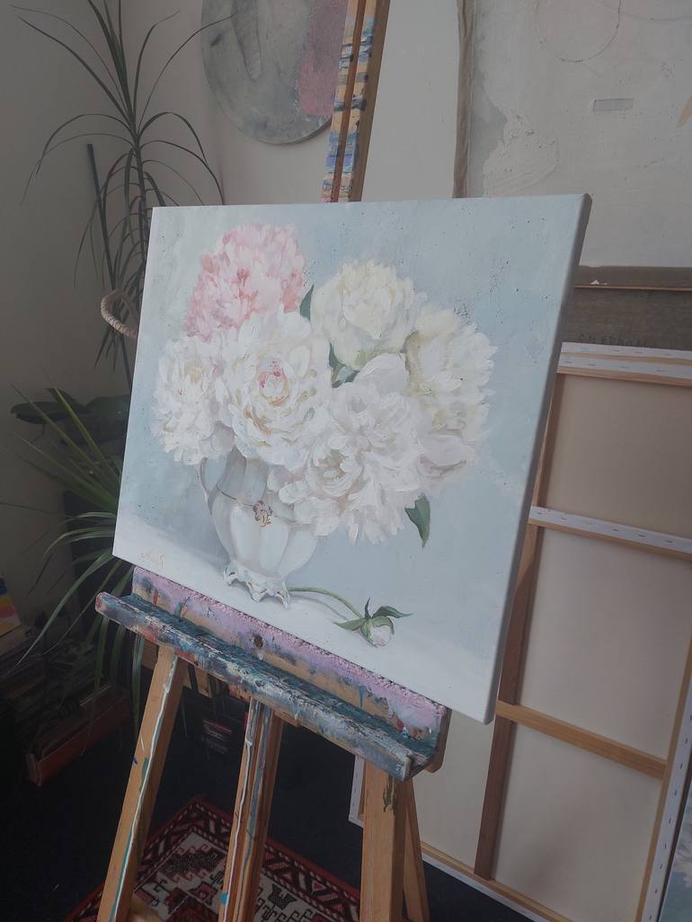 Original Floral Painting by Anna Silabrama