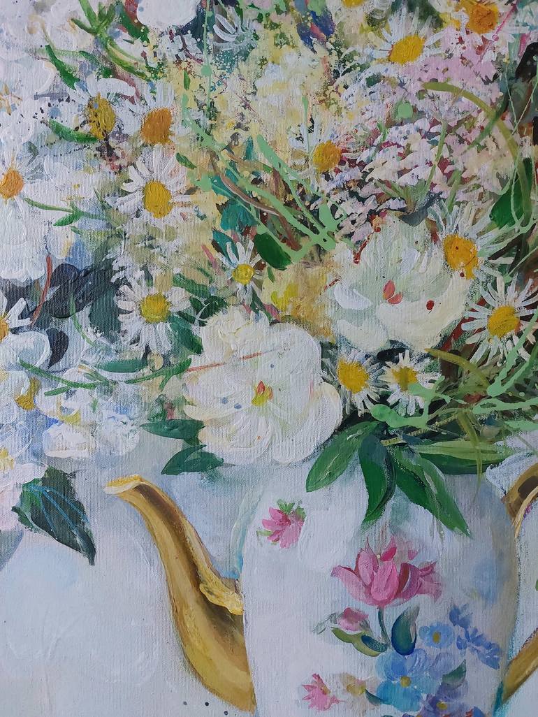 Original Floral Painting by Anna Silabrama