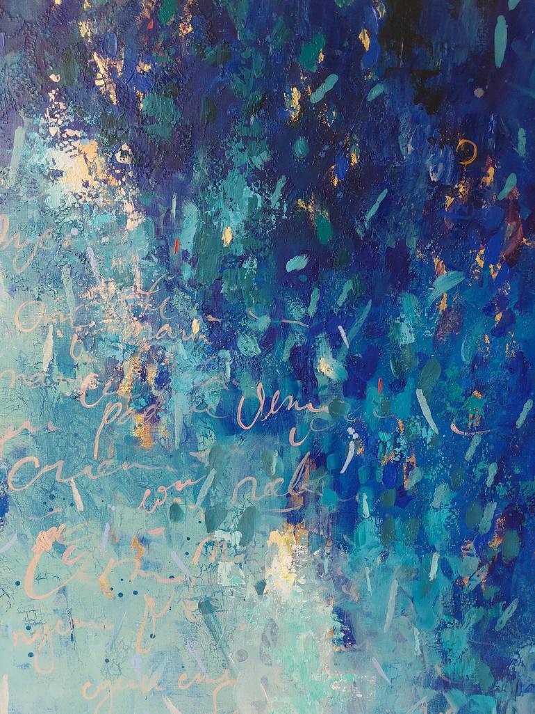 Original Abstract Expressionism Abstract Painting by Anna Silabrama