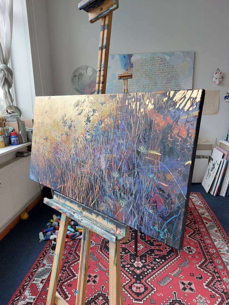 Original Impressionism Landscape Painting by Anna Silabrama