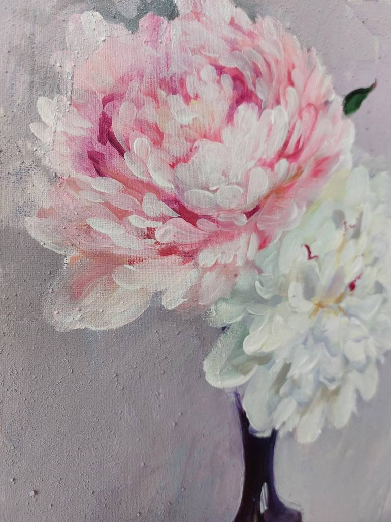 Original Impressionism Floral Painting by Anna Silabrama