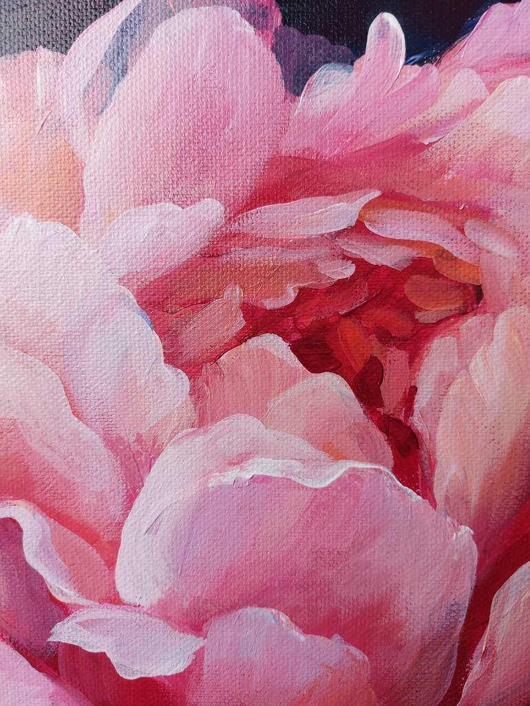 Original Impressionism Floral Painting by Anna Silabrama