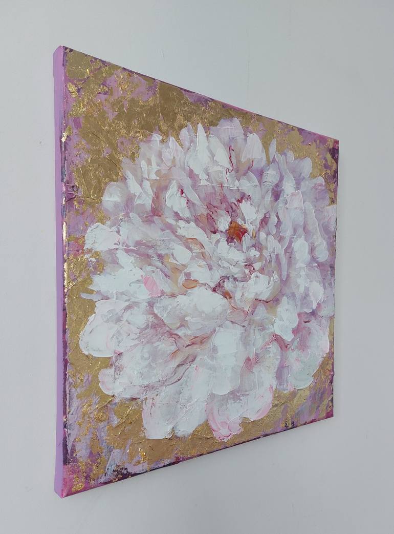 Original Impressionism Floral Painting by Anna Silabrama