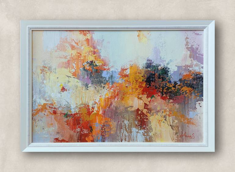 Original Abstract Expressionism Abstract Painting by Anna Silabrama