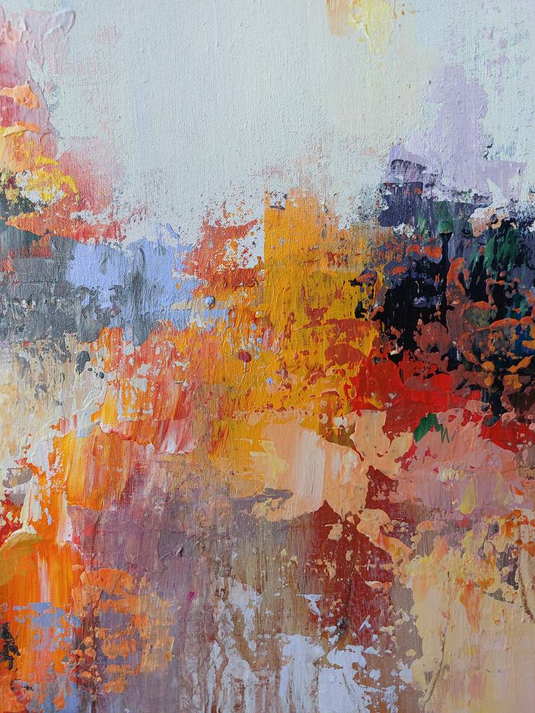 Original Abstract Expressionism Abstract Painting by Anna Silabrama