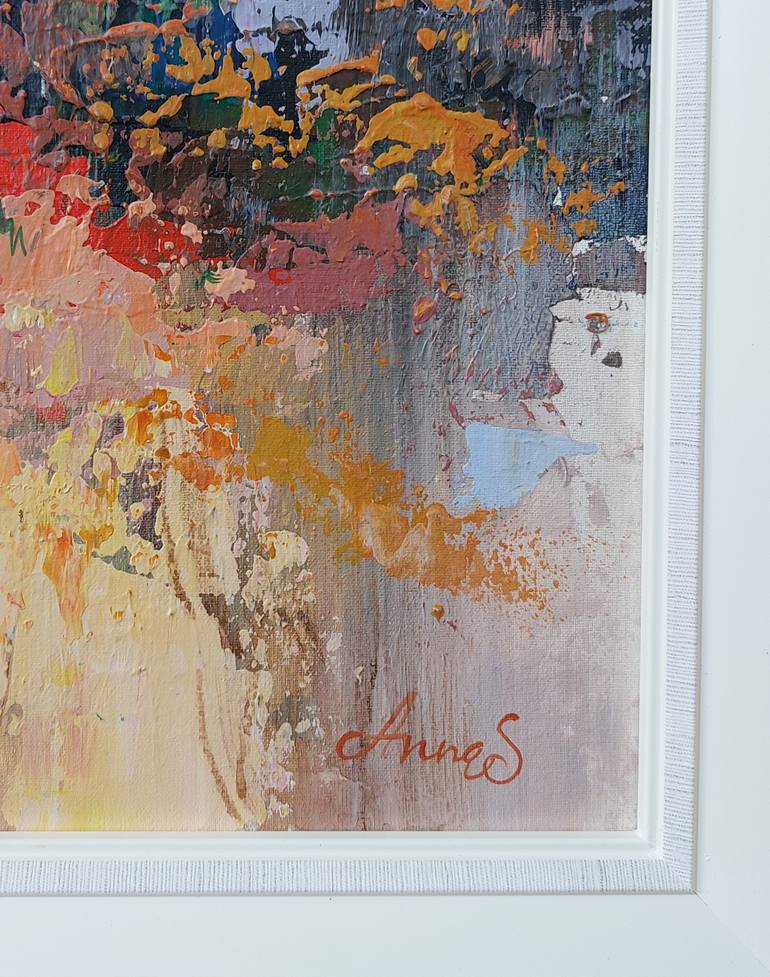Original Abstract Expressionism Abstract Painting by Anna Silabrama