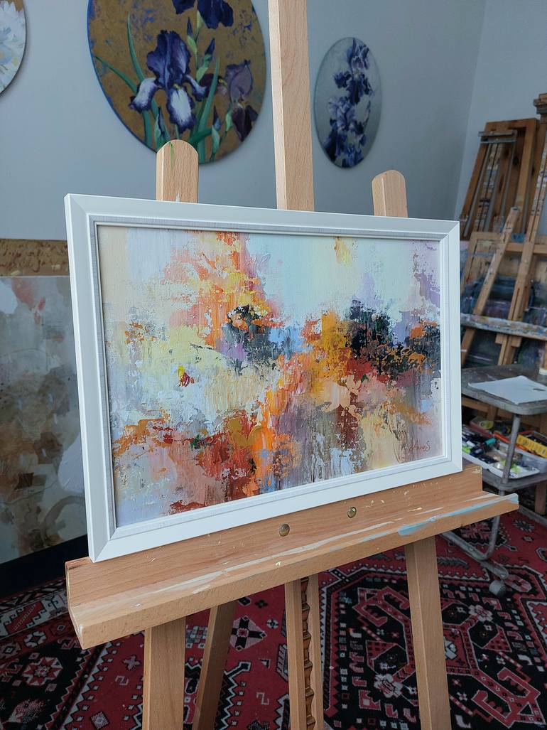 Original Abstract Expressionism Abstract Painting by Anna Silabrama
