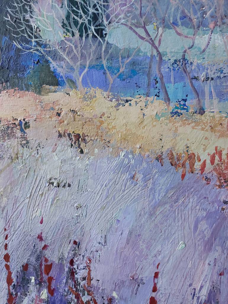 Original Impressionism Landscape Painting by Anna Silabrama