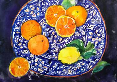 Original Fine Art Food Paintings by Anna Silabrama