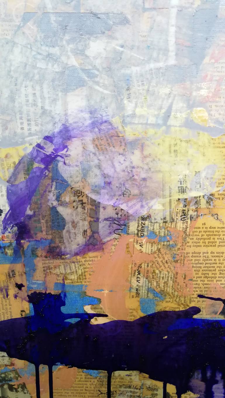 Original Minimalism Abstract Painting by Anna Silabrama