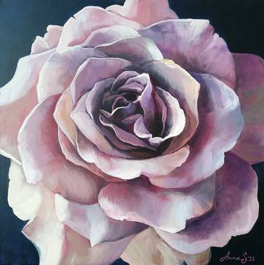 Original Fine Art Floral Paintings by Anna Silabrama