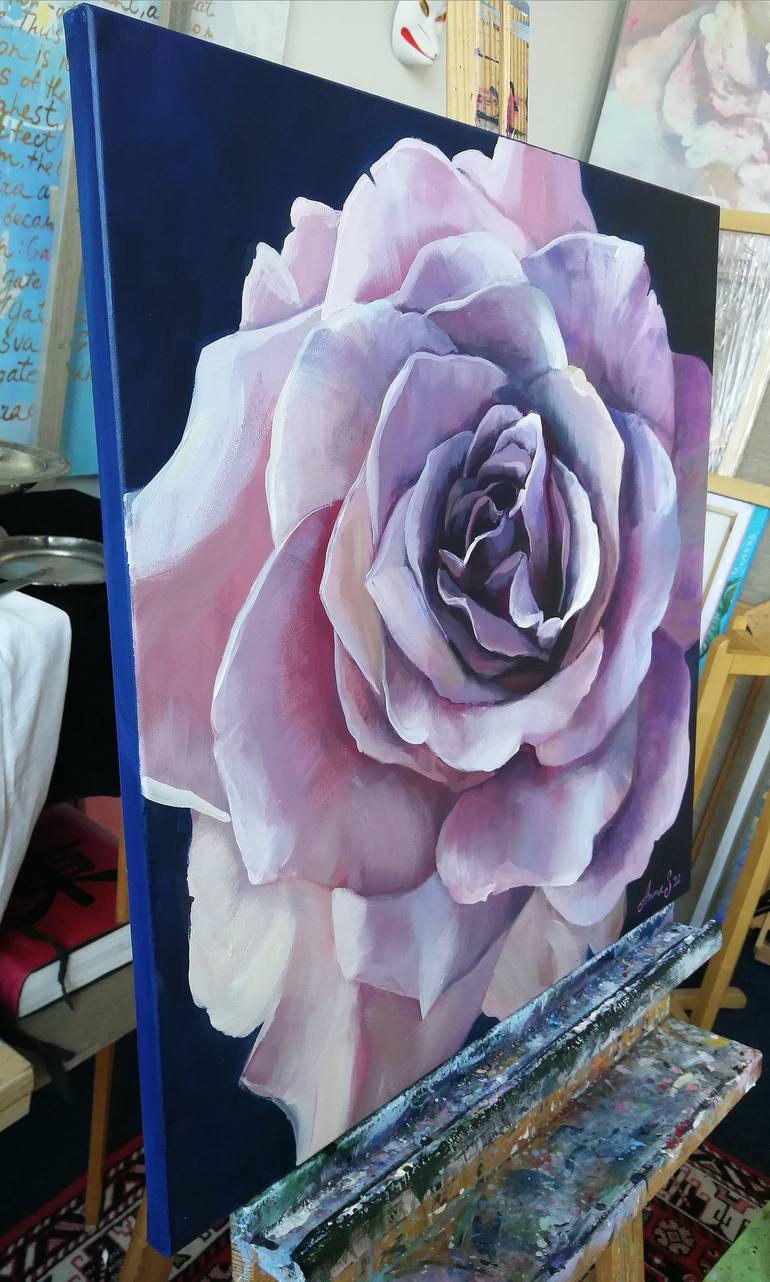 Original Floral Painting by Anna Silabrama