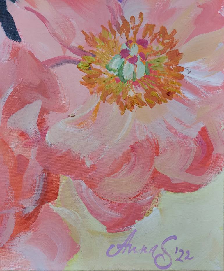 Original Other Floral Painting by Anna Silabrama