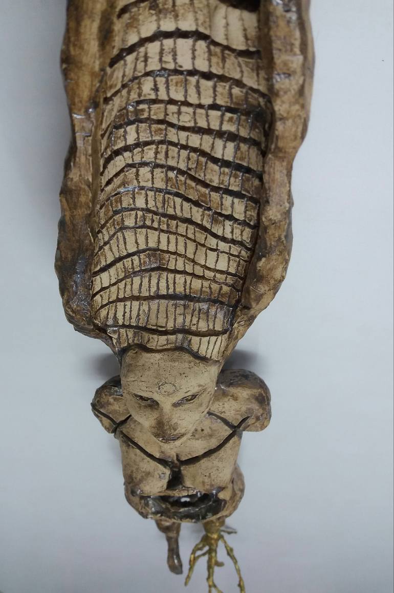 Original Surrealism Fantasy Sculpture by Loy Men
