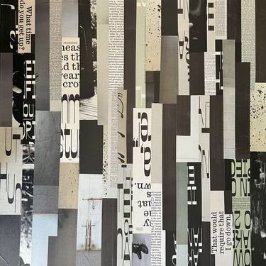 Original Contemporary Patterns Collage by Samuel Fleming Lewis