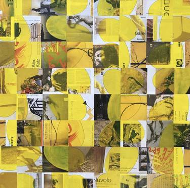Saatchi Art Artist Samuel Fleming Lewis; Collage, “Mellow Yellow, quite rightly” #art