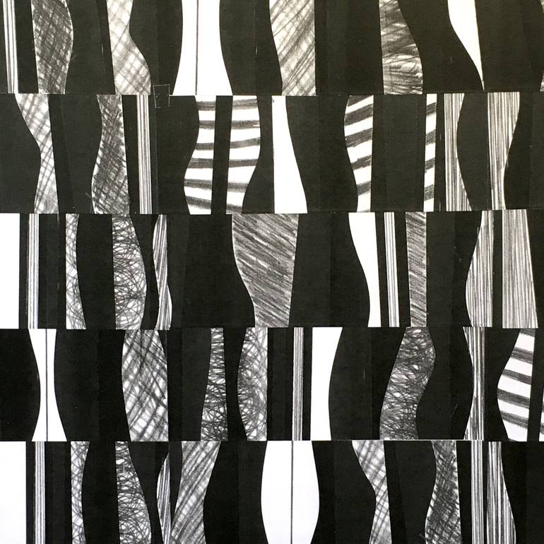 Original Modern Patterns Collage by Samuel Fleming Lewis
