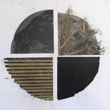 Original Minimalism Abstract Collage by Samuel Fleming Lewis