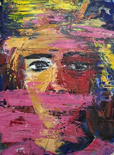 Original Abstract Expressionism Pop Culture/Celebrity Paintings by Gisela Hammer