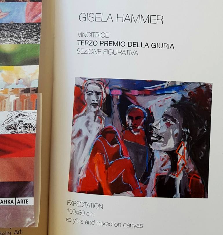 Original Figurative Abstract Painting by Gisela Hammer