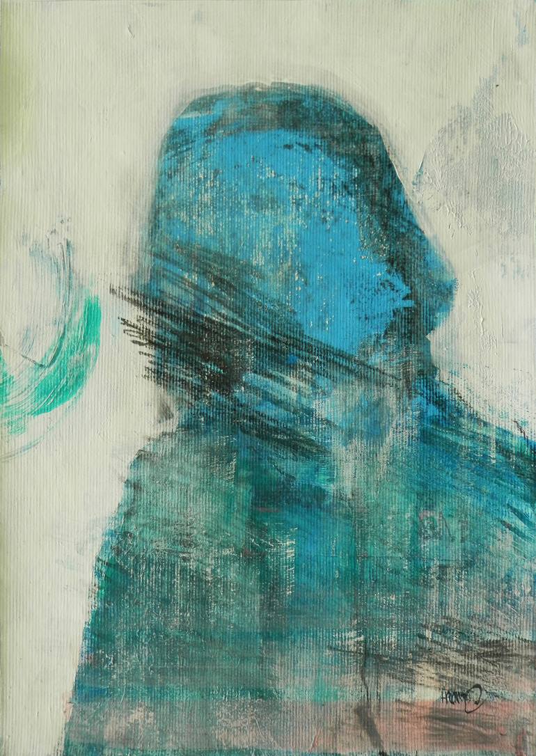 Original Expressionism People Painting by Michael Pot