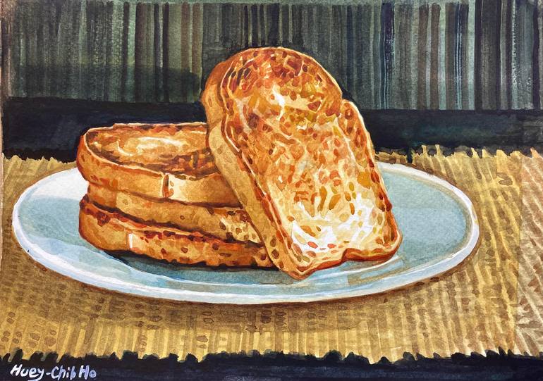 Toast Bread Painting by Huey-Chih Ho | Saatchi Art