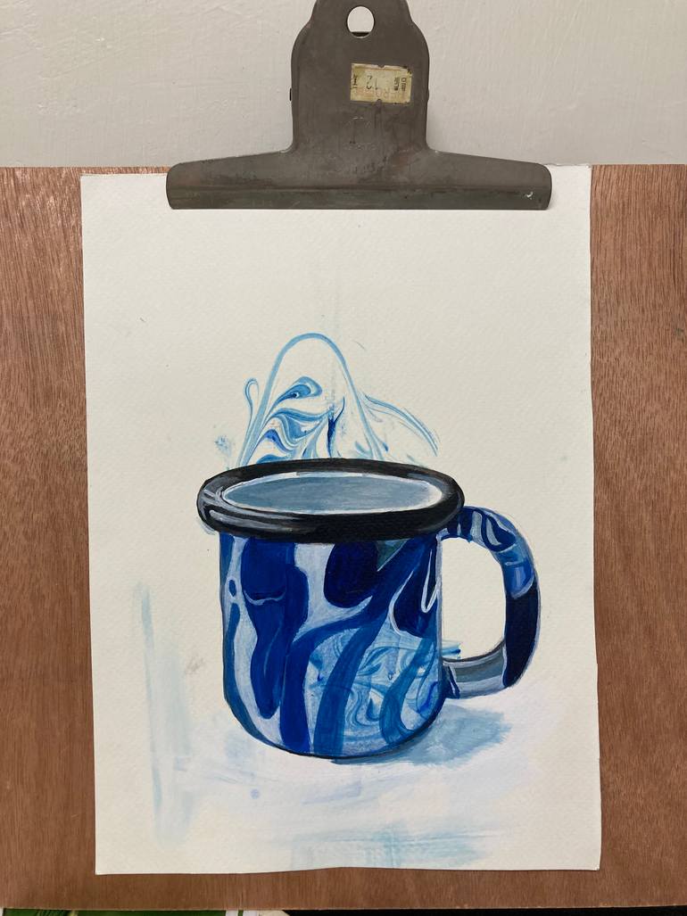 Original Impressionism Still Life Painting by Huey-Chih Ho