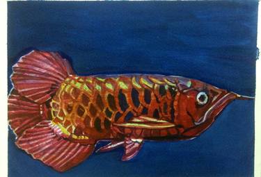 Original Fine Art Fish Paintings by Huey-Chih Ho