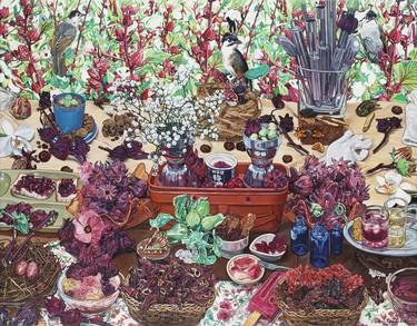 Print of Fine Art Botanic Paintings by Huey-Chih Ho