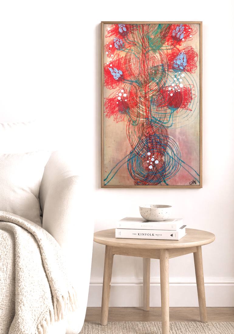 Original Symbolism Nature Painting by M Cristina Barrera