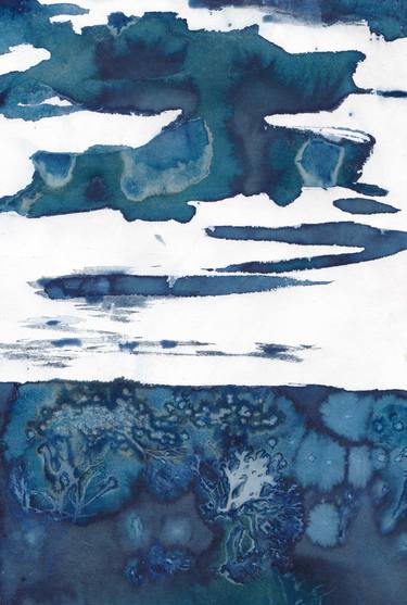 Print of Abstract Seascape Paintings by Desiree Elizabeth Malan