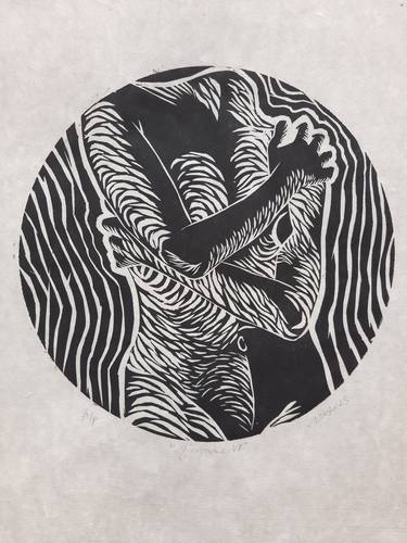 Print of Abstract Expressionism Nude Printmaking by Nitiksha Dawar