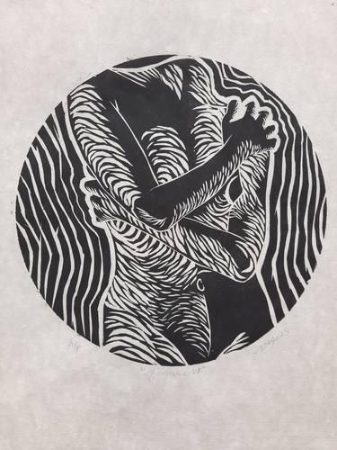 Print of Nude Printmaking by Nitiksha Dawar