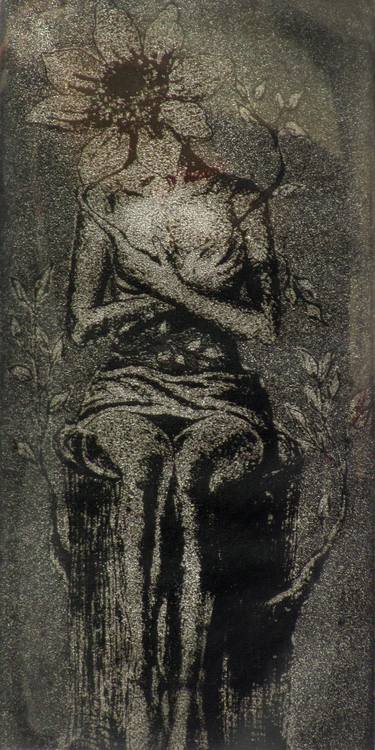 Original Surrealism Women Printmaking by Nitiksha Dawar