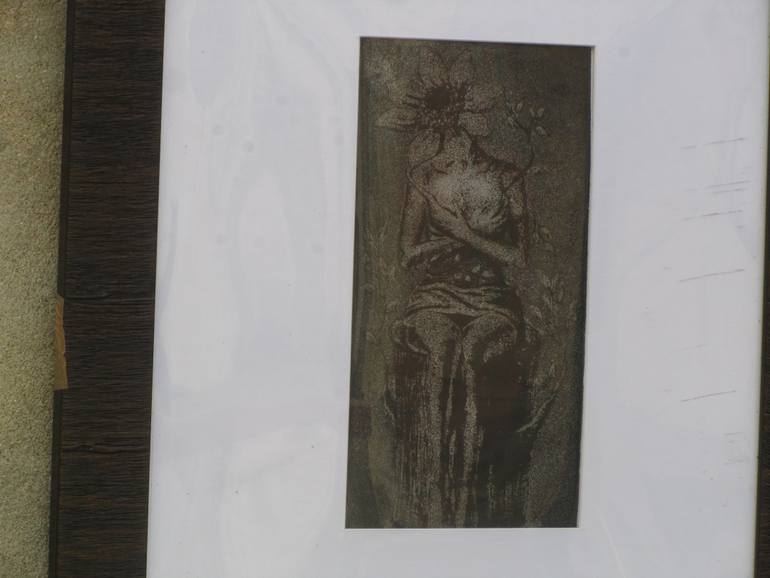 Original Surrealism Women Printmaking by Nitiksha Dawar