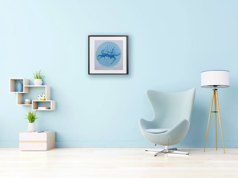 Original Abstract Religion Printmaking by Nitiksha Dawar