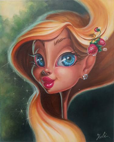 Original Surrealism Portrait Paintings by Hristina-Heli Stoycheva