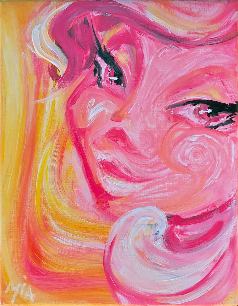 Original Portraiture Women Painting by Hristina-Heli Stoycheva