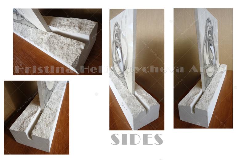 Original Expressionism Love Sculpture by Hristina-Heli Stoycheva