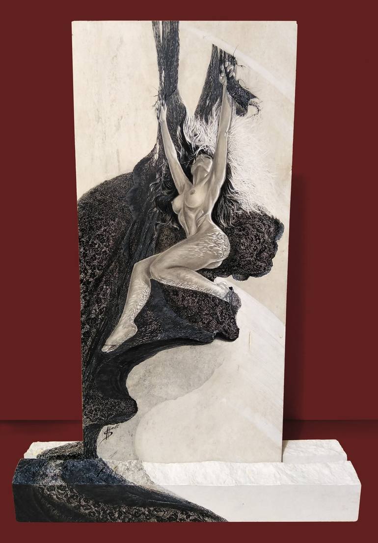 Original Body Sculpture by Hristina-Heli Stoycheva