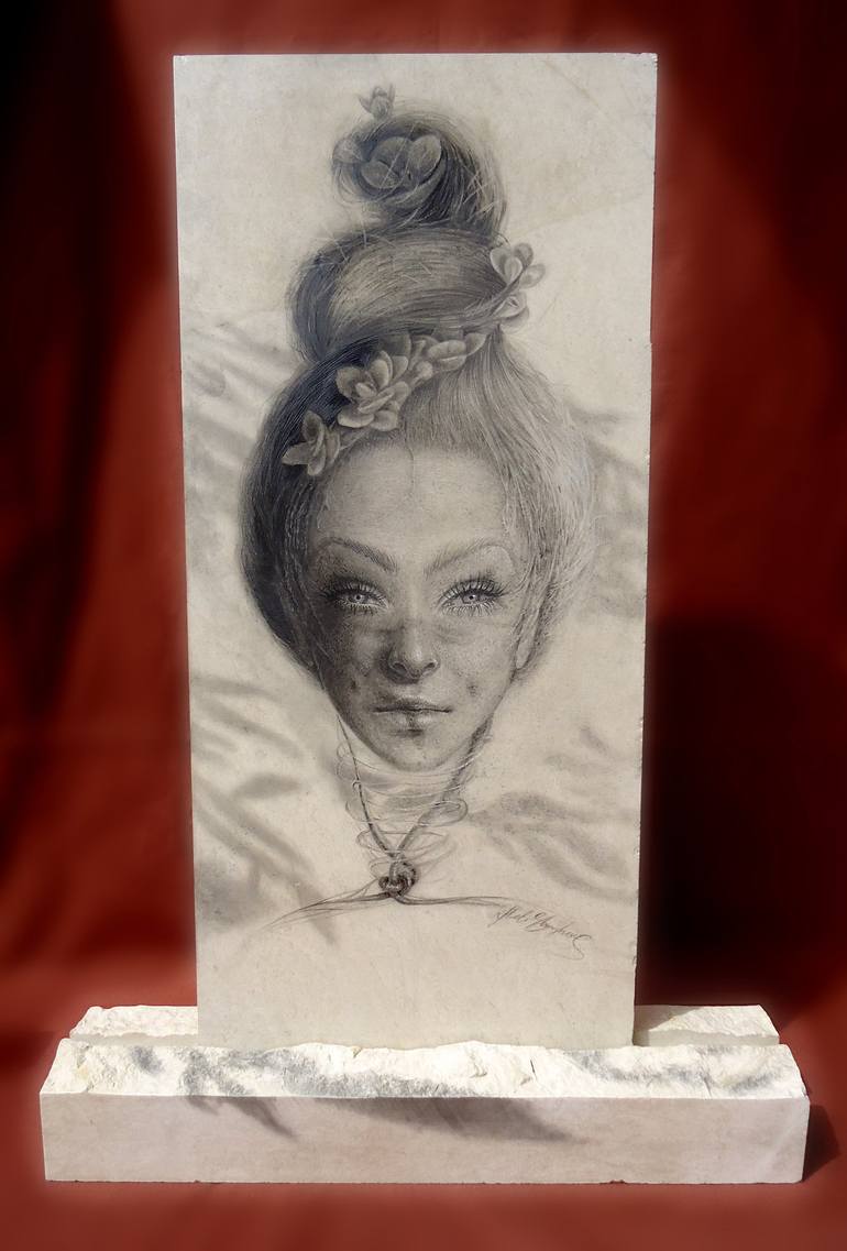 Original Portrait Sculpture by Hristina-Heli Stoycheva