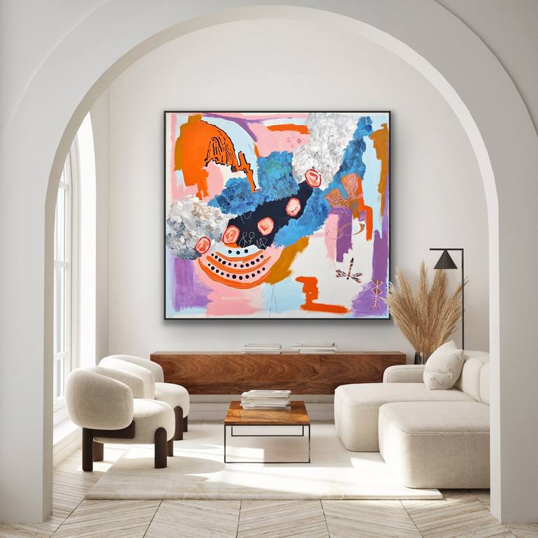 Original Abstract Expressionism Abstract Painting by Ezgi Koelo