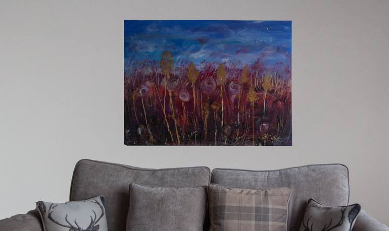 Original Abstract Expressionism Landscape Painting by Emma Leason